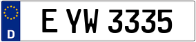 Trailer License Plate